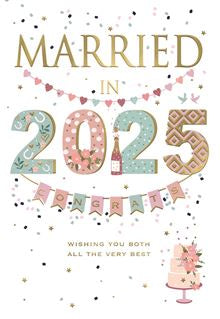 Married in 2025 - wedding card