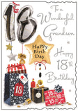 Grandson 18th birthday card - Jonny Javelin