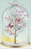 A note to say, birds & butterflies - pack of 8 notecards