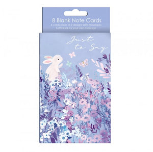Just to say, bunnies - pack of 8 notecards