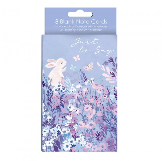 Just to say, bunnies - pack of 8 notecards