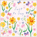 Just to say floral - Pack of 6 notelets