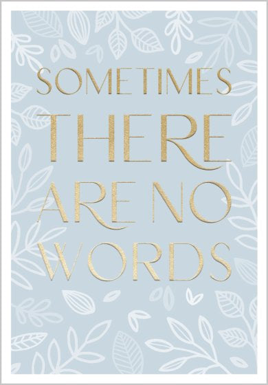 No words - sympathy card