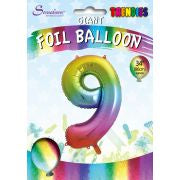 9- Large multi-coloured Helium Filled Balloon