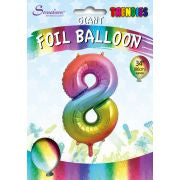 8- Large multi-coloured Helium Filled Balloon