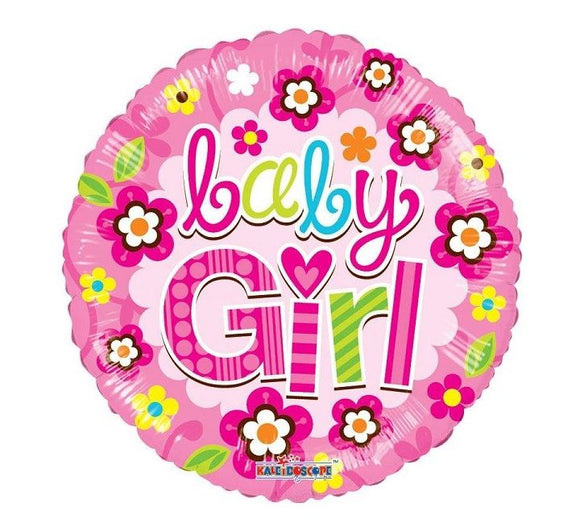 Baby girl - 18” Helium Balloon