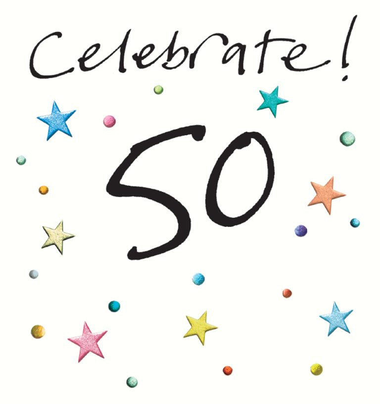 Celebrate 50- Birthday card