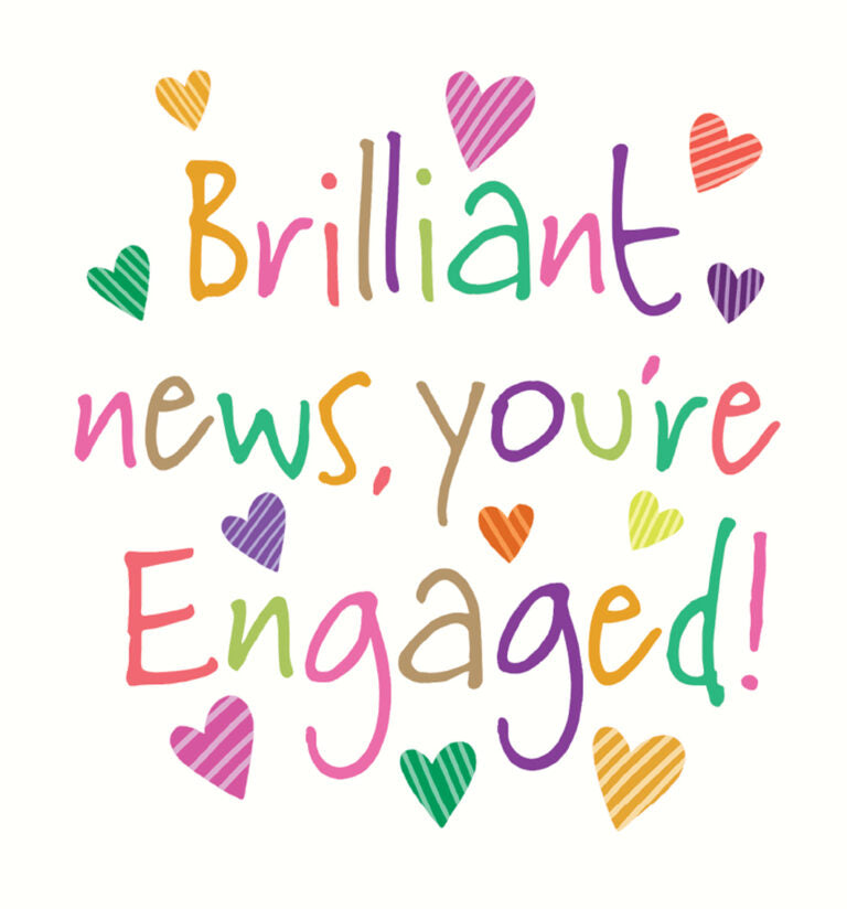 Engaged - Birthday card