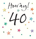 Hooray! 40- Birthday card