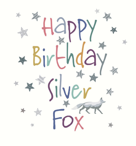 Silver fox - Birthday card