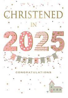 Christened in 2025 card (female)