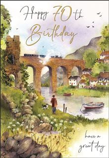 70th Birthday card - Jonny Javelin