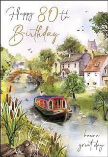 80th Birthday card - Jonny Javelin