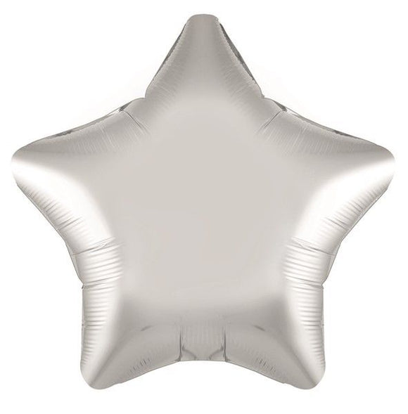 Silver Star - Helium Filled Balloon