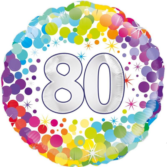 80th - Helium Filled Balloon