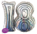 18 jointed number - helium balloon
