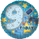 You’re 9 Blue - Helium Filled Balloon