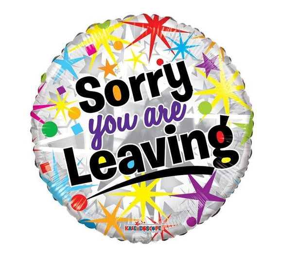Sorry You're Leaving Helium filled Balloon
