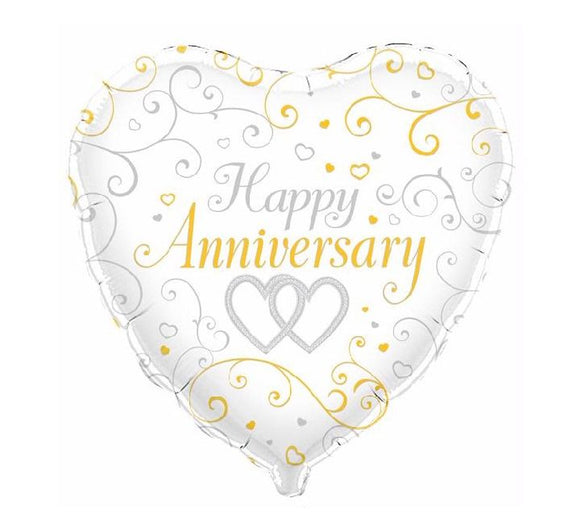 Happy Anniversary - Helium Filled Balloon