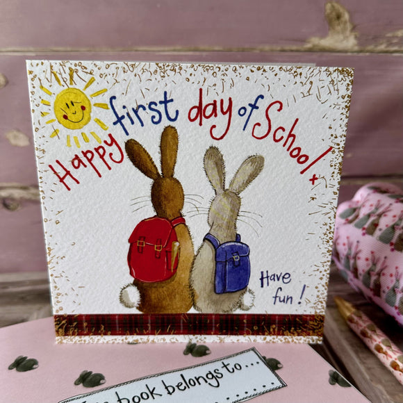 First day of school - Alex Clark greetings card
