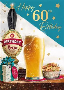On your 60th Birthday card