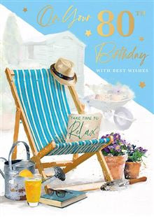 On your 80th Birthday card