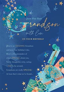Grandson - Birthday card