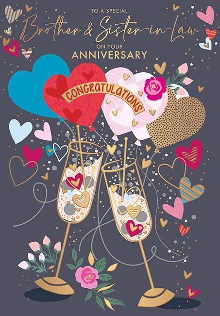 Special Brother and Sister-in-Law - Anniversary card
