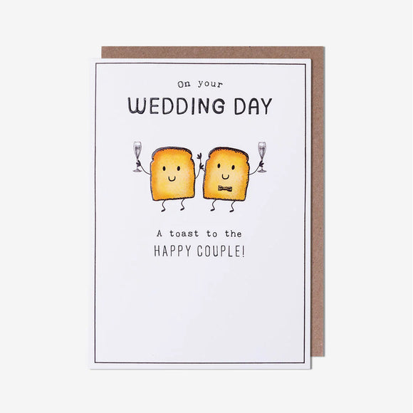 A toast to the Happy couple- Wedding Day card