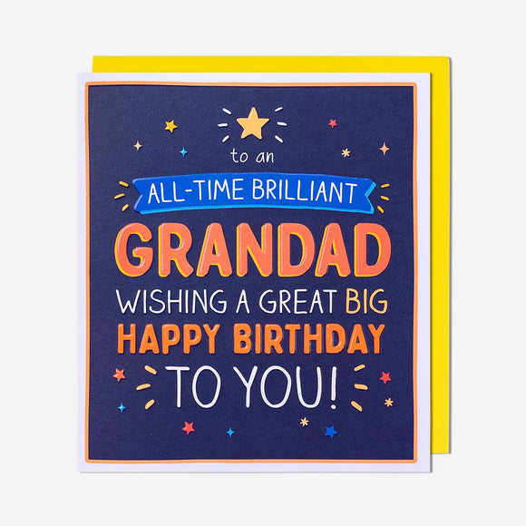 Brilliant Grandad - Happy Jackson birthday card