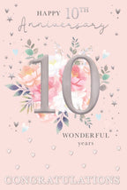 Happy 10th Wedding Anniversary card