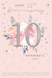 Happy 10th Wedding Anniversary card