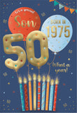 Son, Born in 1975 - 50th birthday card