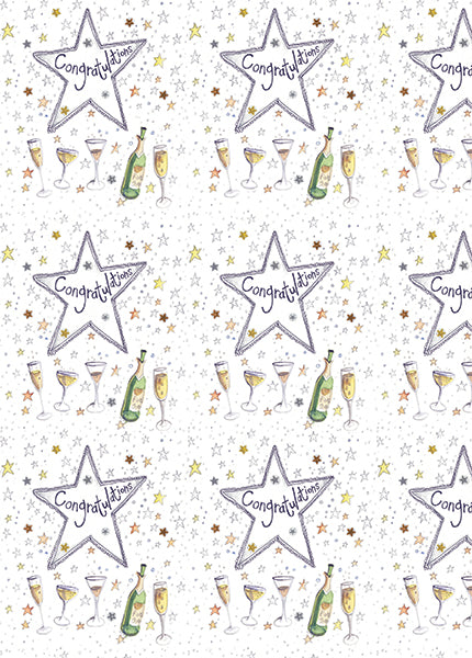 Alex Clark-2 pk Congratulations flat wrap