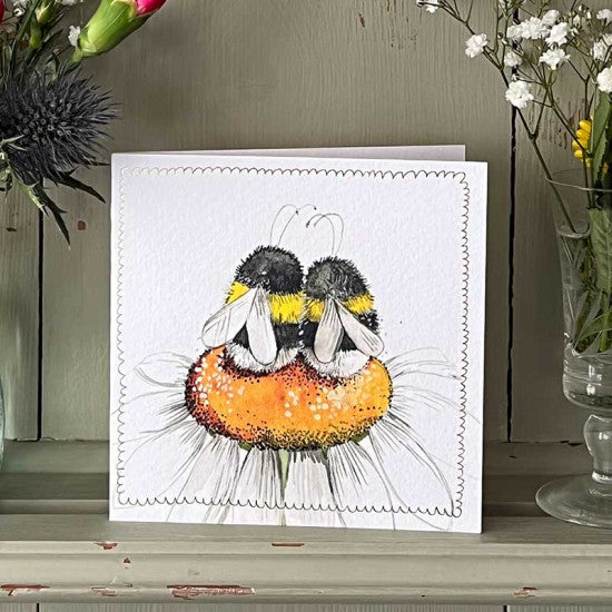 Daisy Bees  - Alex Clark blank card