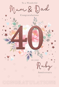 Mum & Dad Ruby Anniversary