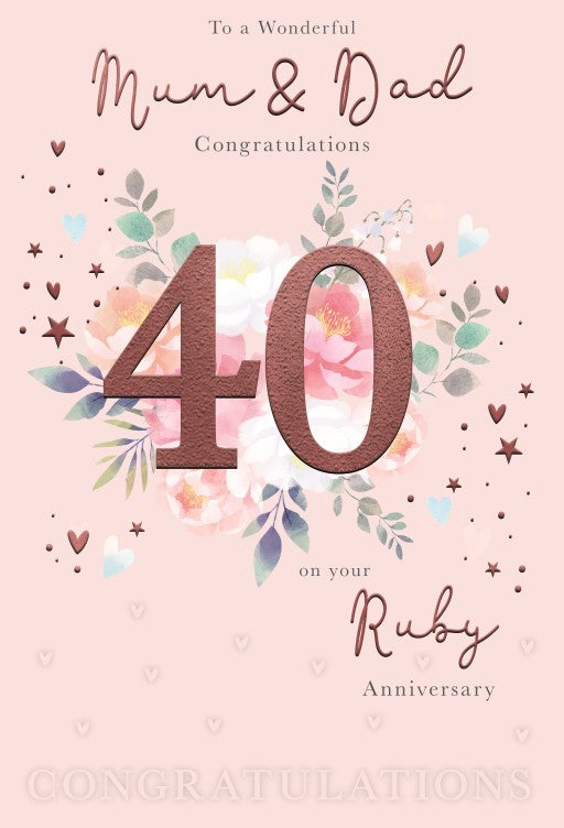Mum & Dad Ruby Anniversary