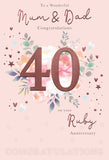 Mum & Dad Ruby Anniversary