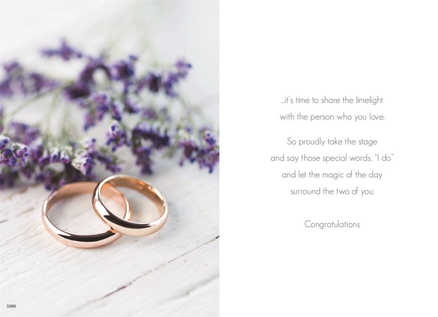Congratulations - Wedding day card