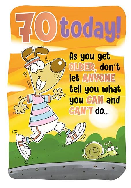 70th birthday card