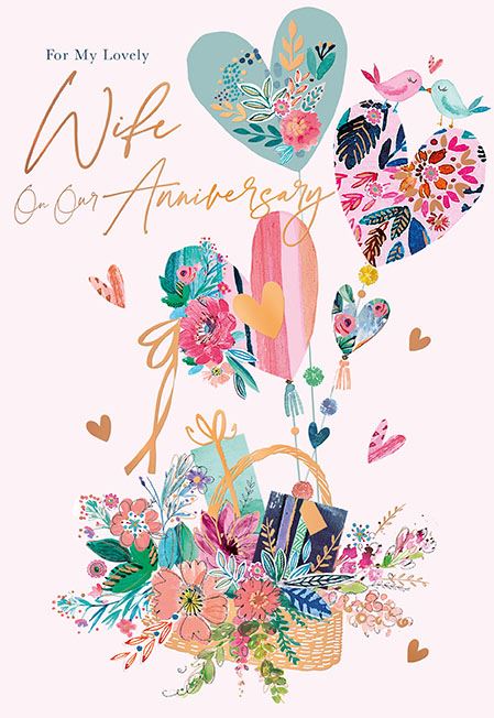 Lovely Wife - Anniversary card