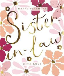 Sister-in-law Birthday card