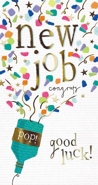 New Job - greetings card