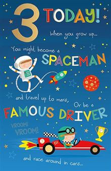 3rd Birthday card