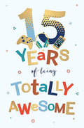 15th boy Birthday card