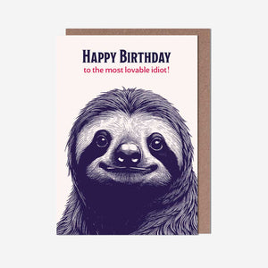 Lovable Idiot - Birthday card