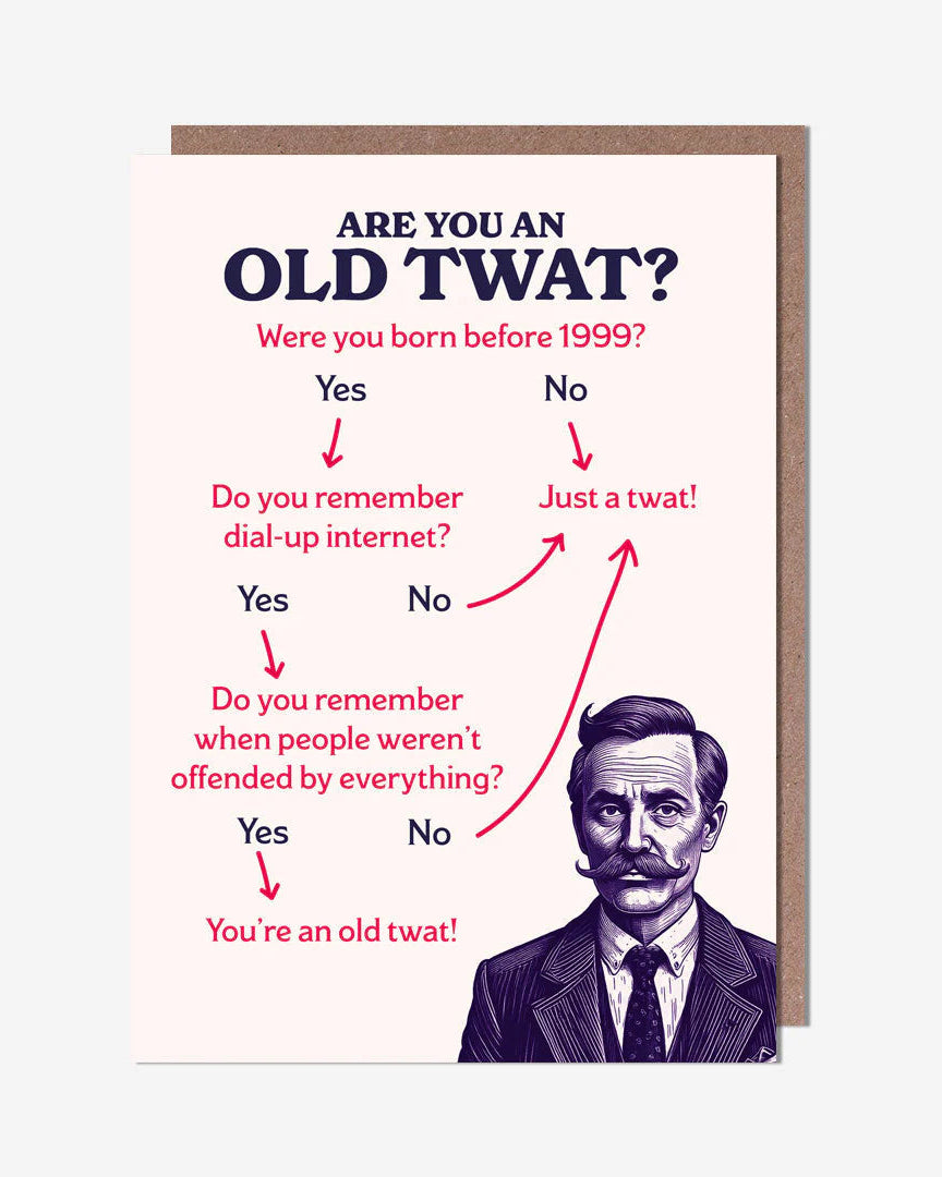 Old twat - Birthday card