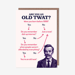 Old twat - Birthday card