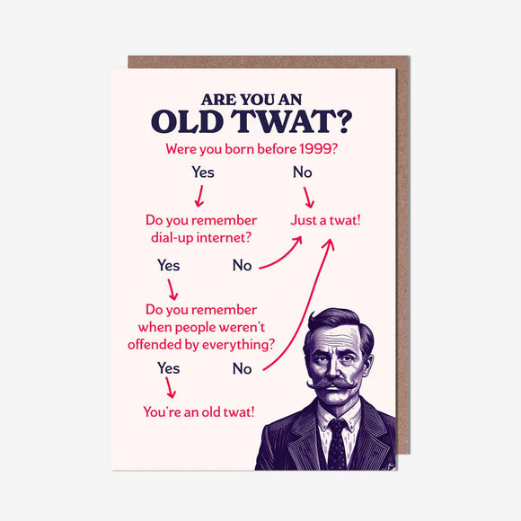 Old twat - Birthday card