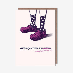 Strange style choices - Birthday card
